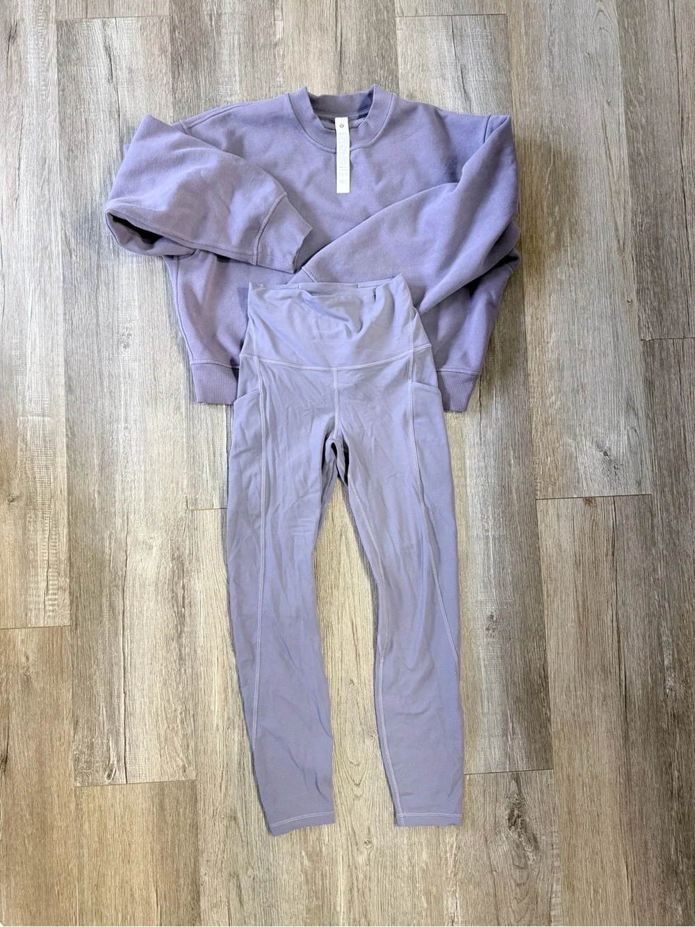 LULULEMON Steady State SuperLoft Crewneck Sweatshirt -Grape Mist